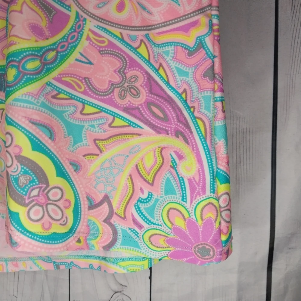 Red Camel Colorful Paisley Tankini Size L - Picture 8 of 10